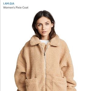 I AM GIA CARAMEL FUR JACKET